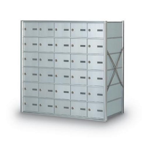CAD Drawings American Postal Manufacturing Co. Rear Loading 30-Door Horizontal Mailbox